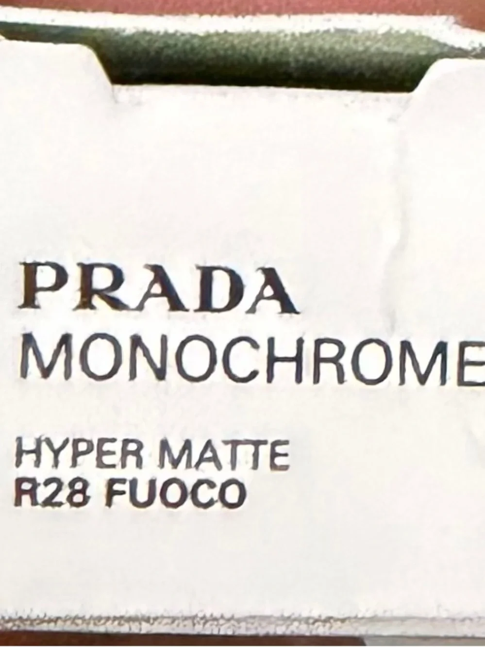 Prada Monochrome Hyper Matte lipstick NIB R28